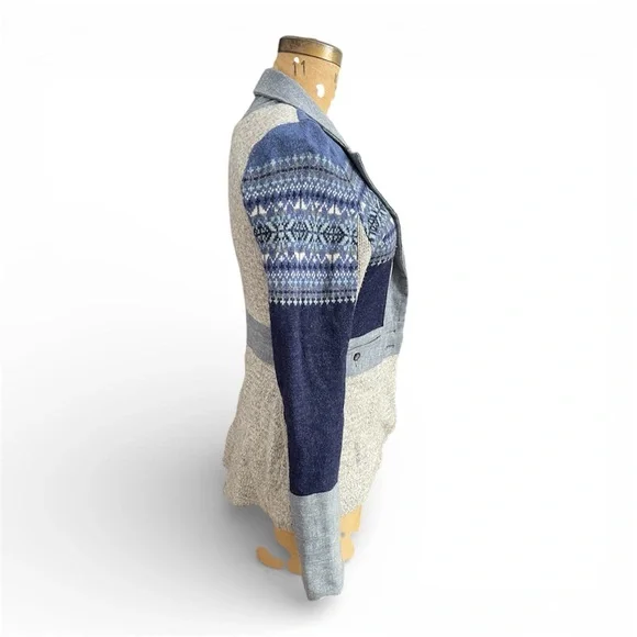 Paper People Clothing | Mixed Media Blazer - Picture 3 of 11